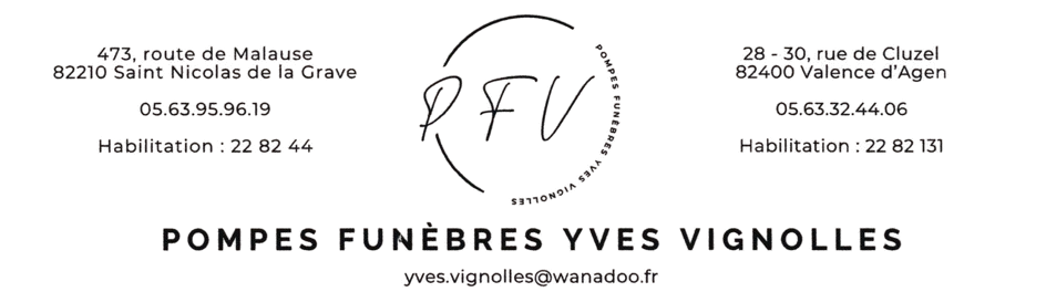 Logo de Pompes Funèbres Yves Vignolles - Saint-Nicolas-de-la-Grave
